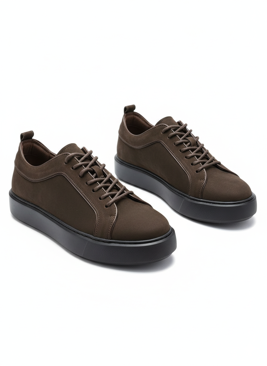 Sneakers Pralos en Cuir - semelle blanche