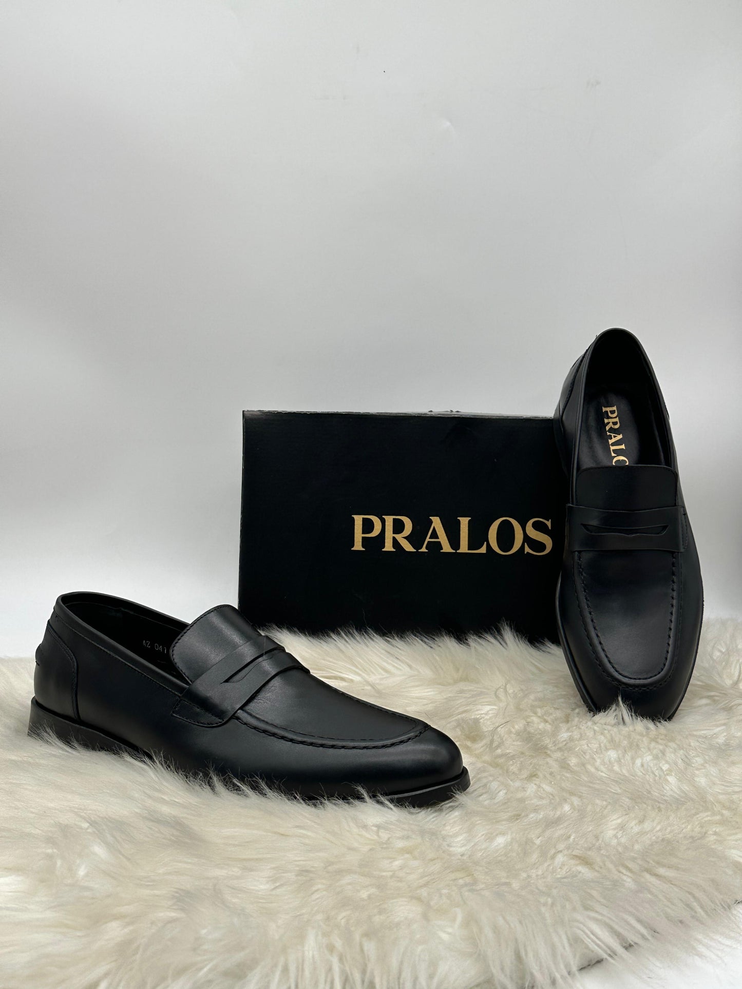 Mocassin Pralos en Cuir Homme Noir