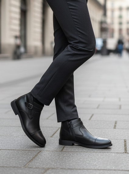Bottes d'affaires chaudes en cuir