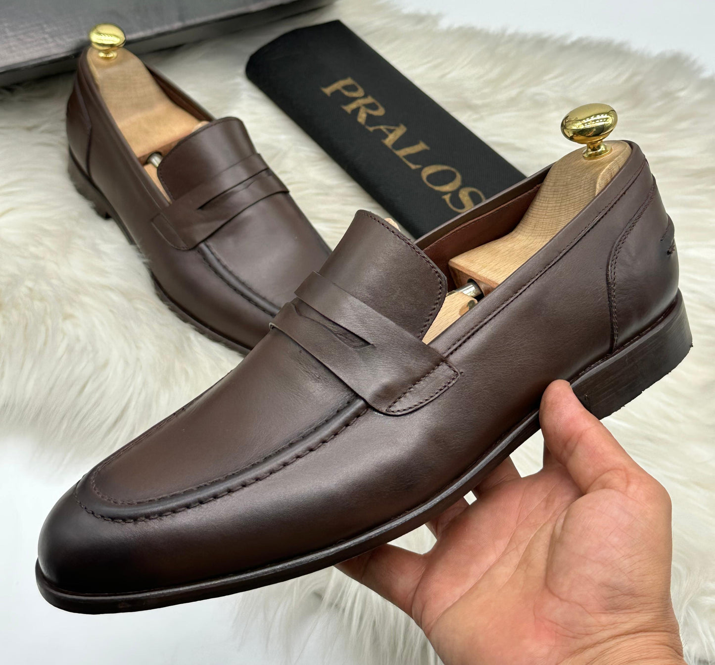 Mocassin Pralos en Cuir Homme