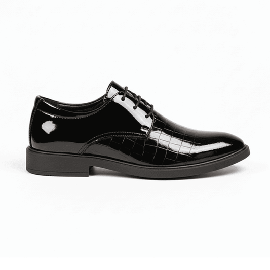 Derbies Classiques en Cuir Noir pour Homme