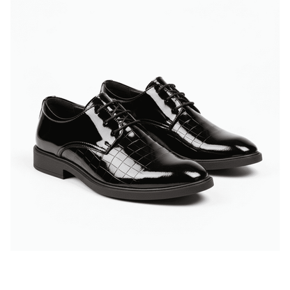 Derbies Classiques en Cuir Noir pour Homme