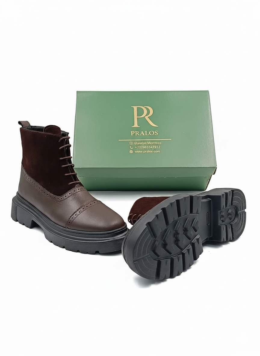 Boots Homme-Semelle Légère Très Confortable En Daim