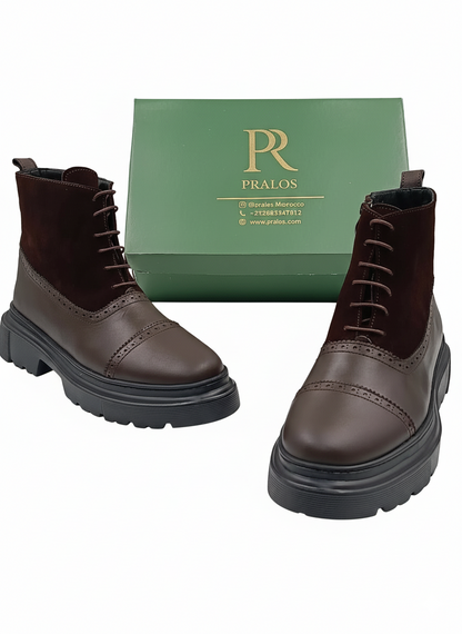 Boots Homme-Semelle Légère Très Confortable En Daim