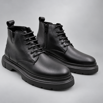 Bottines Homme en Cuir Véritable – Style & Confort