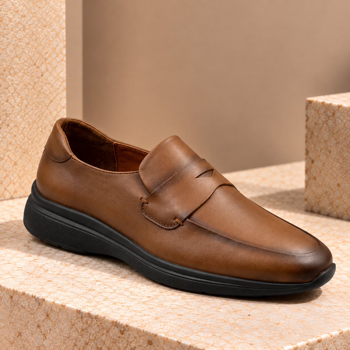 Chaussure confortable en cuir