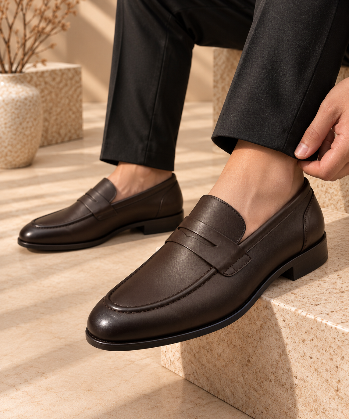 Mocassin PRALOS en Cuir – Élégance & Confort