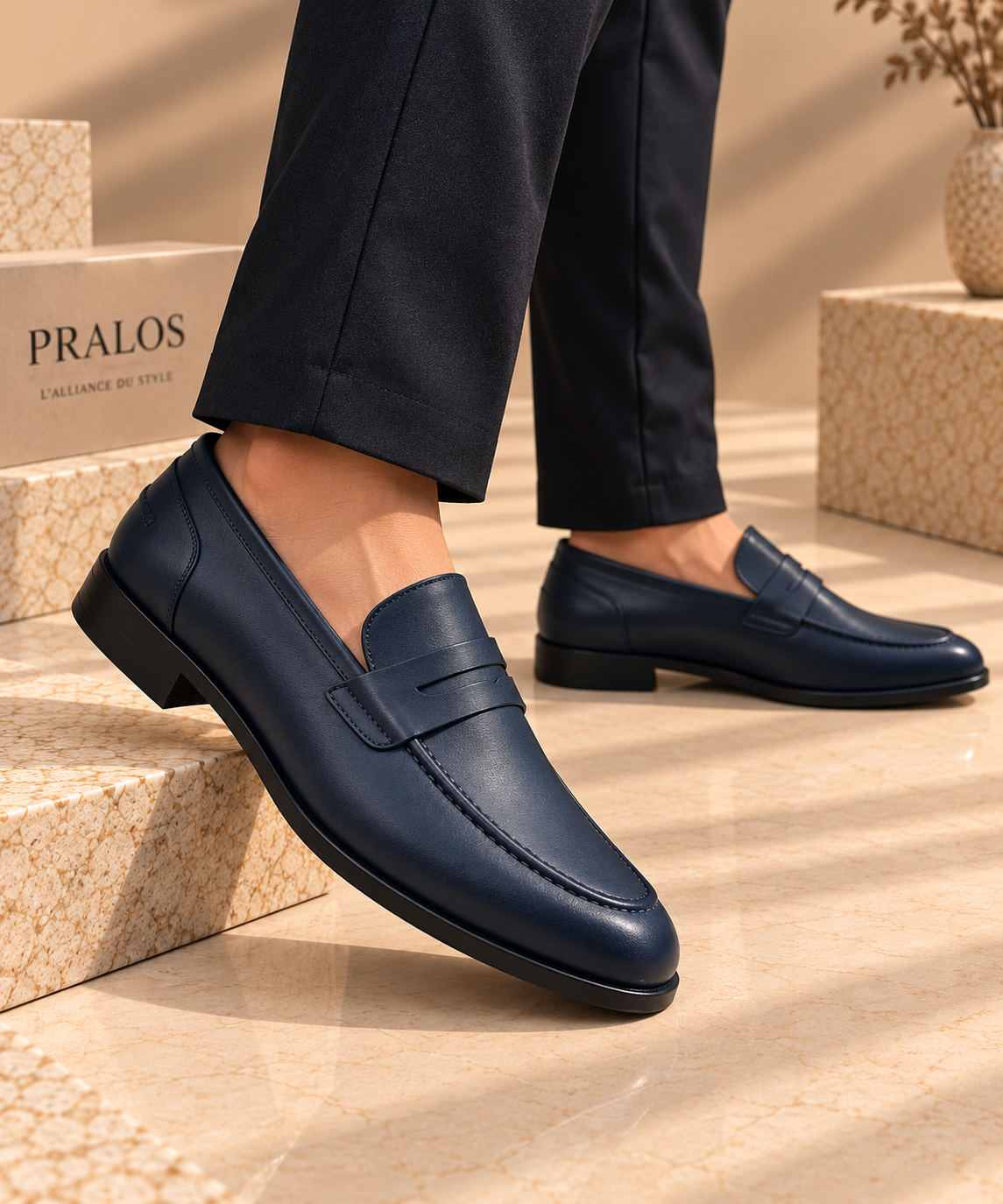 Mocassin PRALOS en Cuir – Élégance & Confort