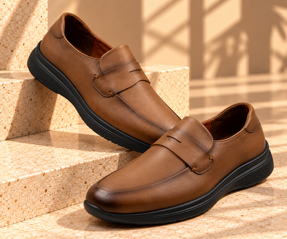 Chaussure confortable en cuir