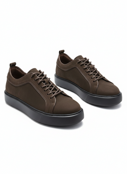 Sneakers Pralos en Cuir - semelle blanche