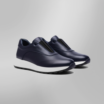 Sneakers en Cuir Grainé - Tres Confortable