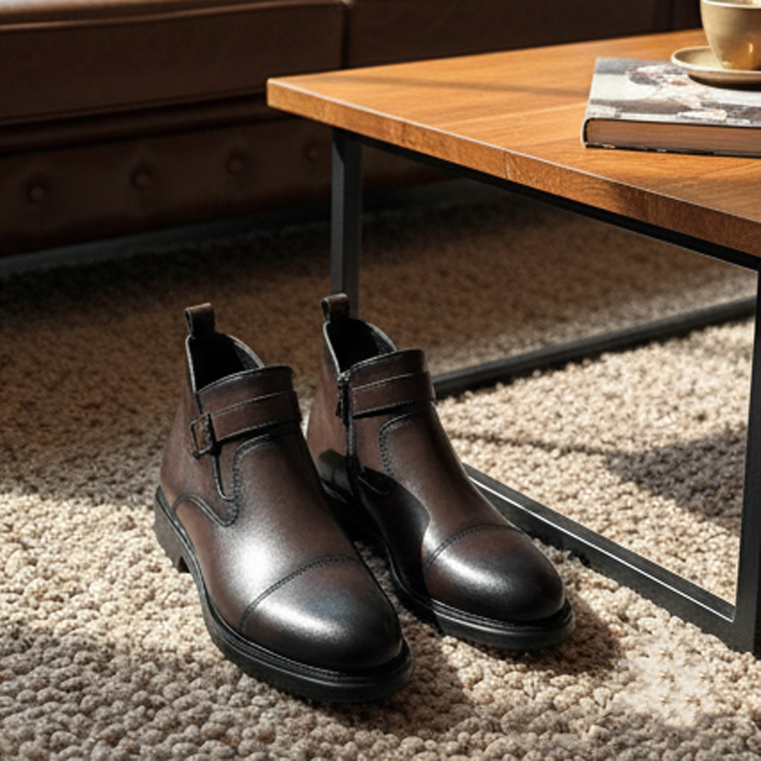 Bottes d'affaires chaudes en cuir