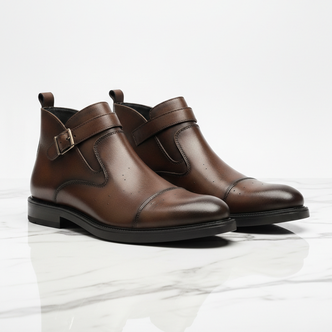 Bottes d'affaires chaudes en cuir