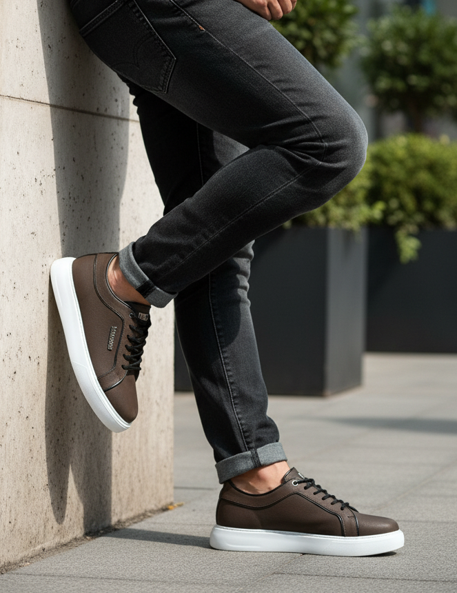 Sneakers Pralos en Cuir