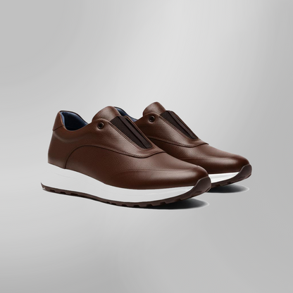 Sneakers en Cuir Grainé - Tres Confortable